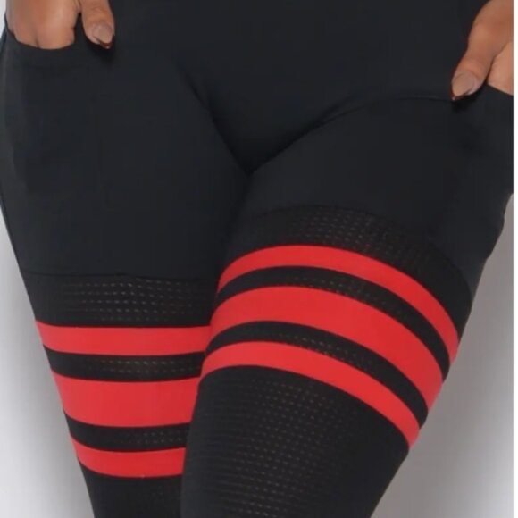 Bombshell Sportswear Scrunch Thigh Highs in Fire in Size M - Picture 14 of 16